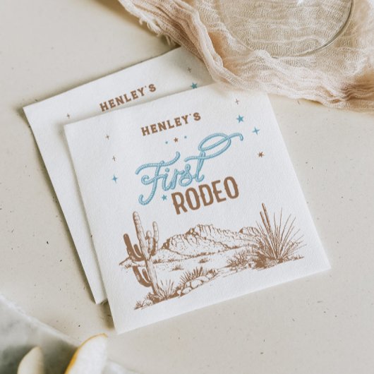 Erste Rodeo Birthday Serviette