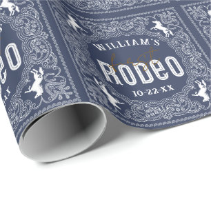 Erste Rodeo Birthday Wrapping Paper - Red Bandana Geschenkpapier
