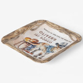 Erste RODEO | Boy Cowboy 1st Birthday Paper Plate Pappteller (Gewinkelt)