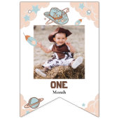 Erste Rodeo Cowboy Geburtstag Foto Jagdfahnen Wimpelkette (Erste Fahne)