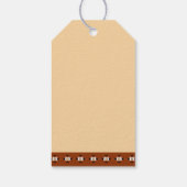 Erste Rodeo Cowboy-Geburtstagsparty Geschenkanhänger (Rückseite)