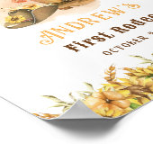 Erste Rodeo Cowboy Geburtstagsparty Willkommenspen Poster (Ecke)