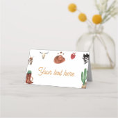 Erste Rodeo Cowboy Platzkarte (Vorderseite)