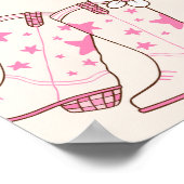 Erste Rodeo Cowgirl 1 Geburtstag Party Willkommen Poster (Ecke)