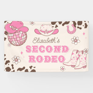 Erste Rodeo Cowgirl 2. Rodeo Geburtstagsparty Banner