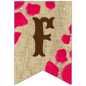 Erste Rodeo Cowgirl Geburtstagsparty Brauch Wimpelkette (Dritte Fahne)