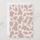 Erste Rodeo Cowgirl Geburtstagsparty Einladung (Rückseite)