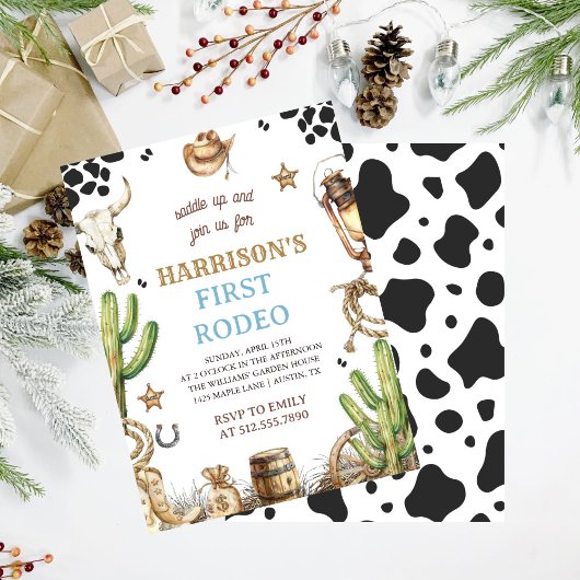 Erste Rodeo-Einladung, meine erste Rodeo-Einladung Einladung
