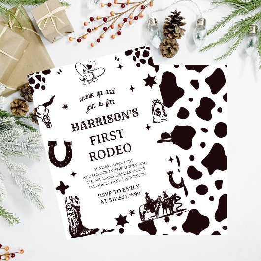 Erste Rodeo-Einladung, meine erste Rodeo-Einladung Einladung