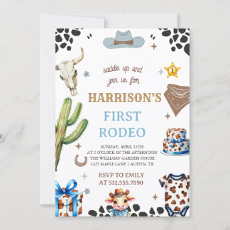 Erste Rodeo-Einladung, meine erste Rodeo-Einladung Einladung