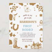 Erste Rodeo-Einladung, meine erste Rodeo-Einladung Einladung (Vorne/Hinten)