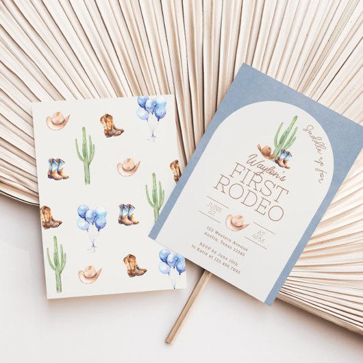 Erste Rodeo Einladung zum 1. Geburtstag