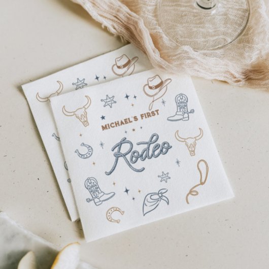 Erste Rodeo Geburtstagsparty Serviette