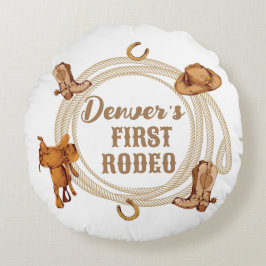 Erste Rodeo Geburtstagsparty Throw Kissen