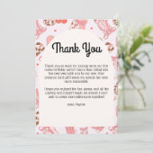 Erste Rodeo Girls Danke-Karte Dankeskarte (Stehend Vorderseite)