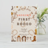 Erste Rodeo-Horseshoe-Musterland Einladung (Stehend Vorderseite)