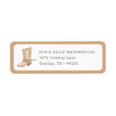 Erste Rodeo-neutrale Cowboy-Rücksendeadresse (Vorne)