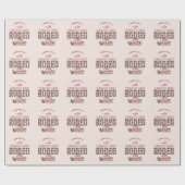 Erste Rodeo Niedlich Pink Personalisiert 1. Geburt Geschenkpapier (Flach)