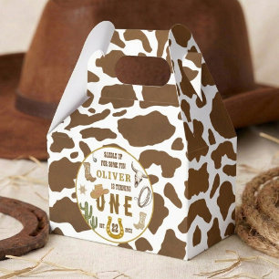Erste Rodeo Western Cowboy Boys 1. Geburtstagsfeie Geschenkschachtel