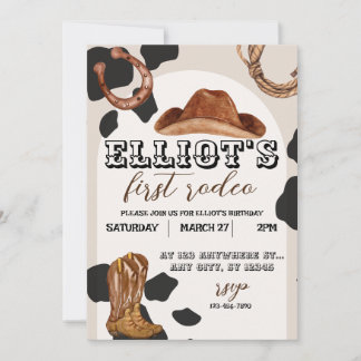 Erste Rodeo, Western Cowboy Einladung