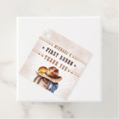 Erste RODEO | Wild West Cowboy 1st Birthday Boy Geschenkanhänger (Beispiel)