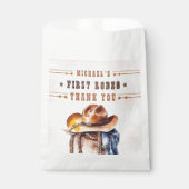 Erste RODEO | Wild West Cowboy 1st Birthday Boy Geschenktütchen (Vorderseite)