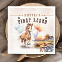 Erste RODEO | Wild West Cowboy 1st Birthday Boy
