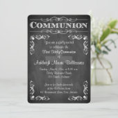 Erste Rolle der heiligen Kommunions-| der Tafel-| Einladung (Stehend Vorderseite)