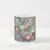 Erste rosa Buds Mattglastasse (Vorderseite Links)