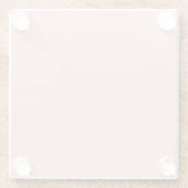 Erste Rosa Farbe 13-2003 2022 Glasuntersetzer (Rückseite)