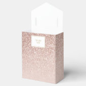 Erste Rose der heiligen Kommunion Gold Glitzer Geschenkschachtel (Geöffnet)