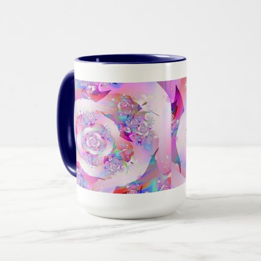 Erste Rose Tasse (Vorderseite Links)