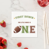 Erste Runde Fußball am ersten Geburtstag Serviette (Beispiel)