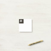 Erste S Mit Monogramm Post-It-Notes Post-it Klebezettel (Auf Schreibtisch)