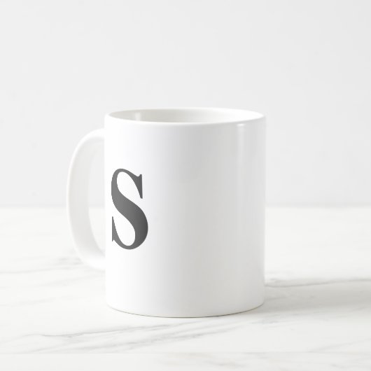 Erste S & Personalisiert Name Kaffee Tasse (Vorderseite Links)