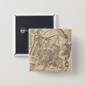 Erste Schlacht bei Bull Run - Panorama des Zivilen Button (Vorne & Hinten)