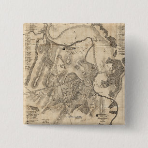 Erste Schlacht bei Bull Run - Panorama des Zivilen Button