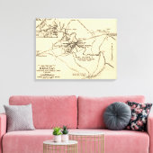 Erste Schlacht bei Bull Run - Panorama des Zivilen Leinwanddruck (Insitu (Wohnzimmer))