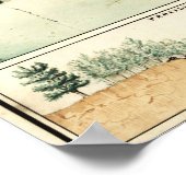 Erste Schlacht bei Bull Run - Panorama des Zivilen Poster (Ecke)