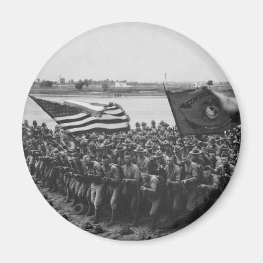 Erste Schlacht - US-Marines - 1918 Magnet (Vorne)