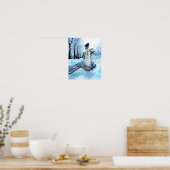 Erste Schnee auf Canvas Print Poster (Küche)