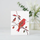 Erste Schnee-Ferienzeit Feiertagspostkarte (Stehend Vorderseite)