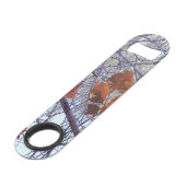 Erste Schnee Winter Camouflage Dekoration Speedflaschenöffner (Rückseite Schrägansicht)