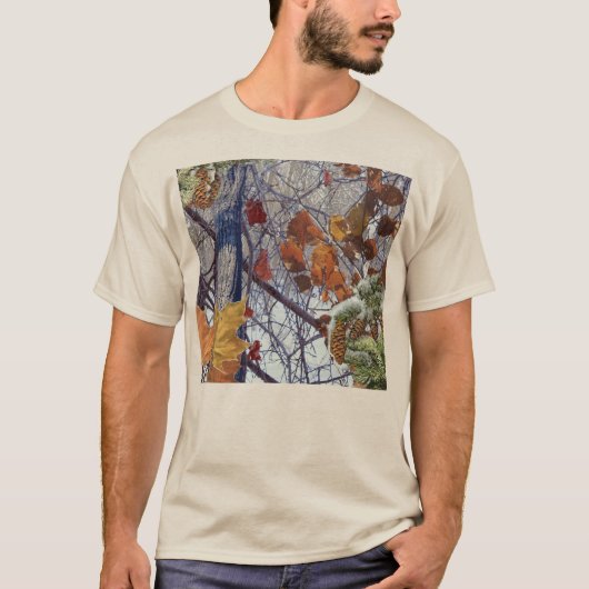 Erste Schnee Winter Camouflage Dekoration T-Shirt (Vorderseite)