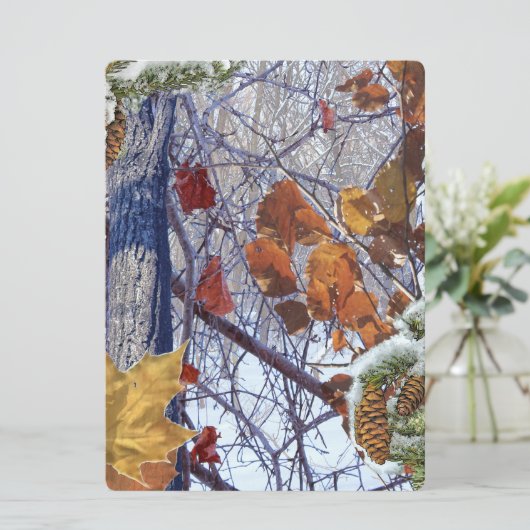 Erste Schnee Winter Camouflage Print (Stehend Vorderseite)