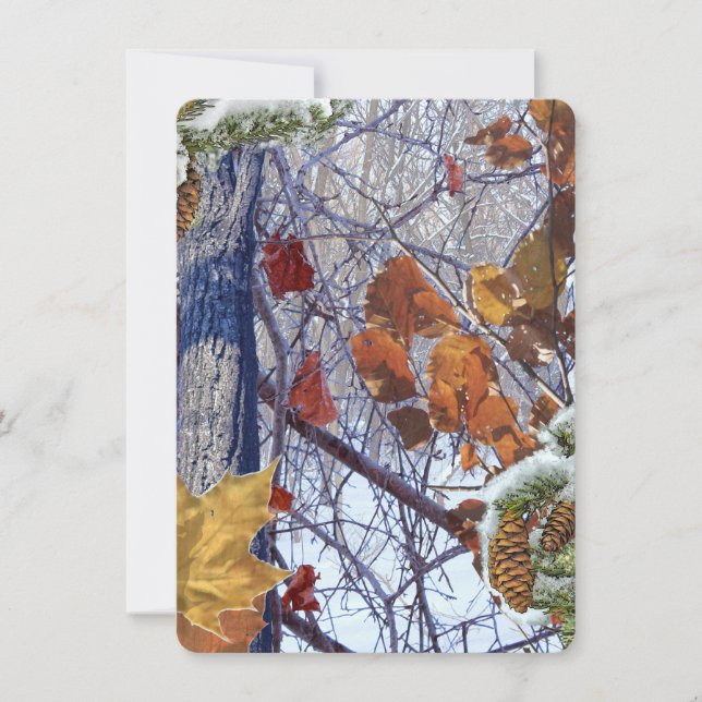 Erste Schnee Winter Camouflage Print (Vorderseite)