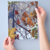 Erste Schnee Winter Camouflage Print Flyer (Hand)