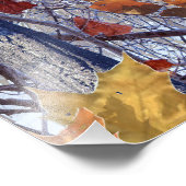 Erste Schnee Winter Camouflage Print Fotodruck (Ecke)