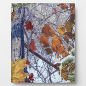 Erste Schnee Winter Camouflage Print Fotoplatte (Vorderseite)