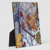 Erste Schnee Winter Camouflage Print Fotoplatte (Seite)